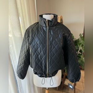 Marc New York Black Quilted Puffer Jacket | NWT | Medium |‎ Warm Winter Coat